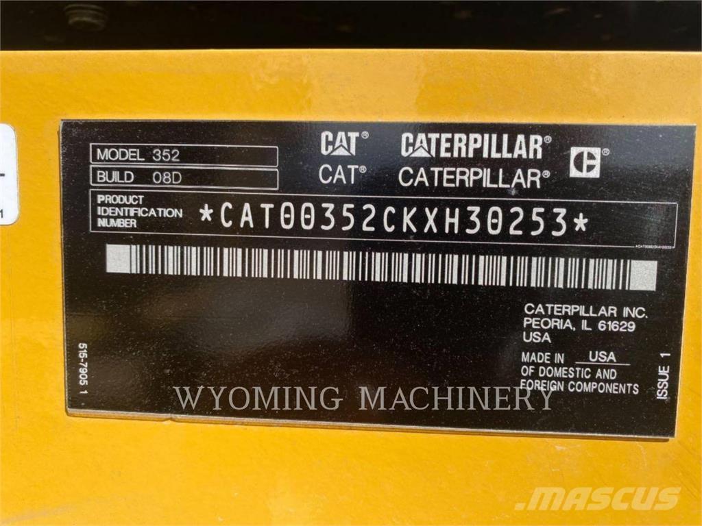 CAT 352 Верижен екскаватор