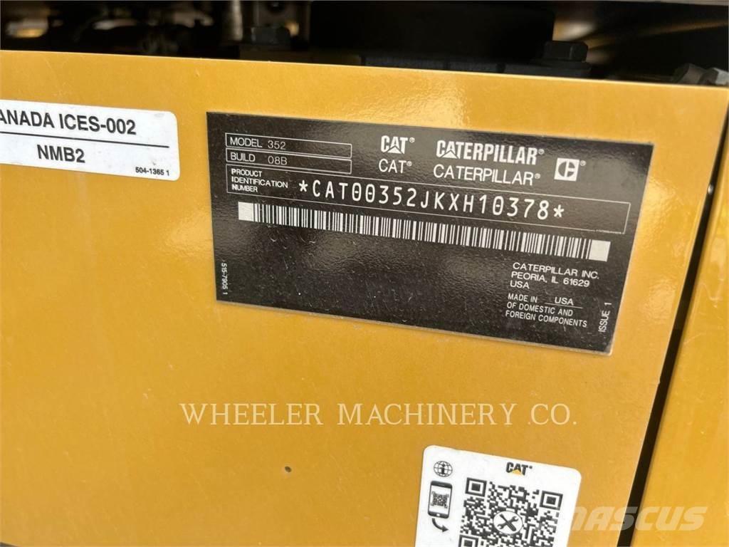 CAT 352 CF Верижен екскаватор