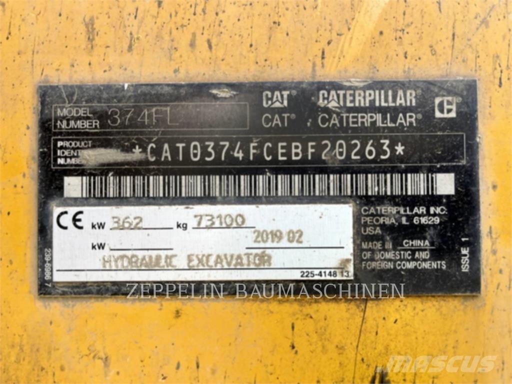 CAT 374FL Верижен екскаватор