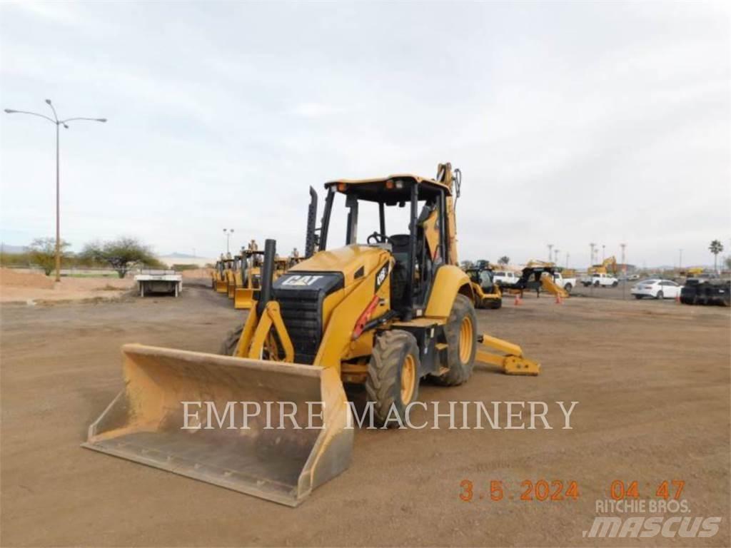 CAT 416F2 4EO Товарач със заден ексватор