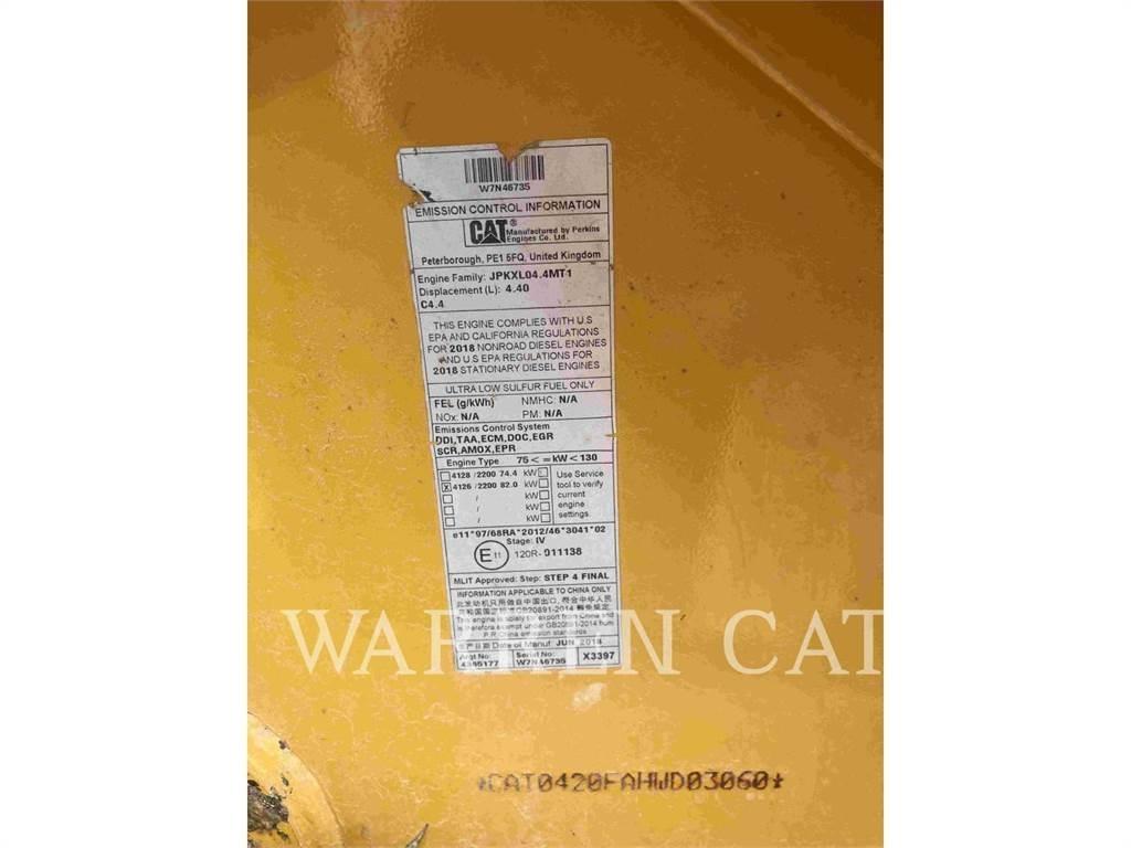 CAT 420F2 AE4T Товарач със заден ексватор
