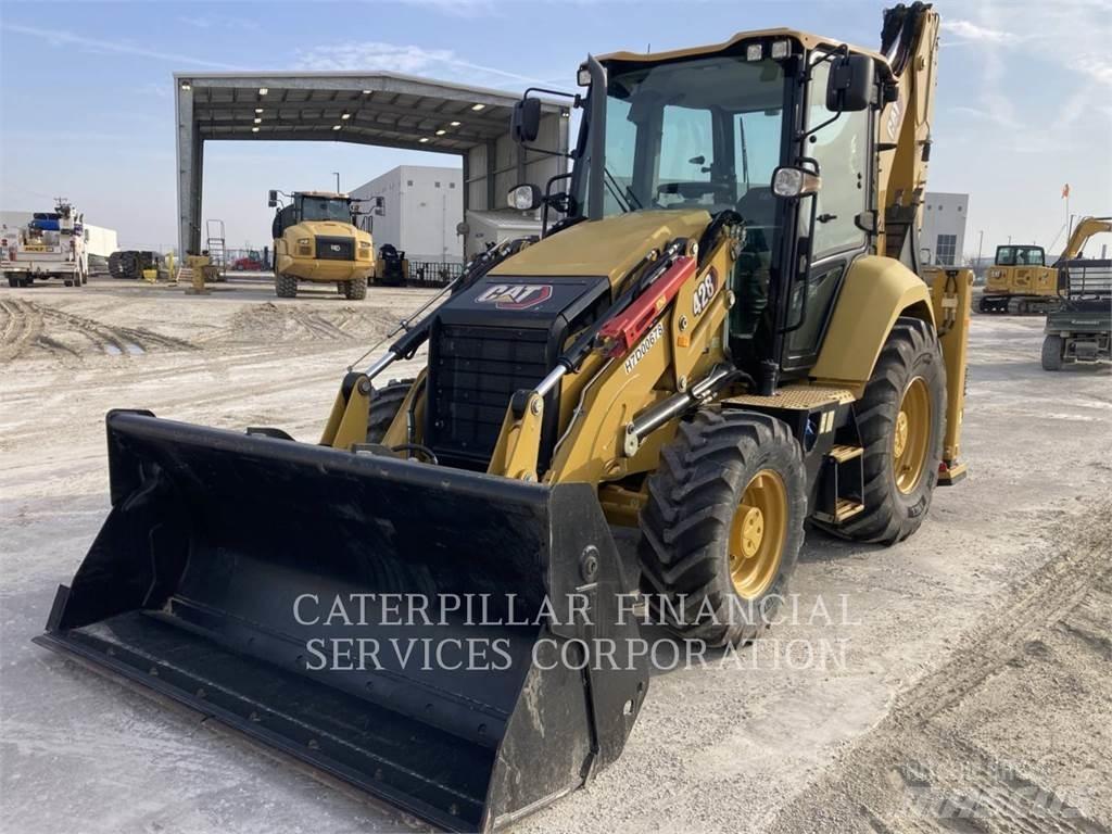 CAT 428-07 Товарач със заден ексватор
