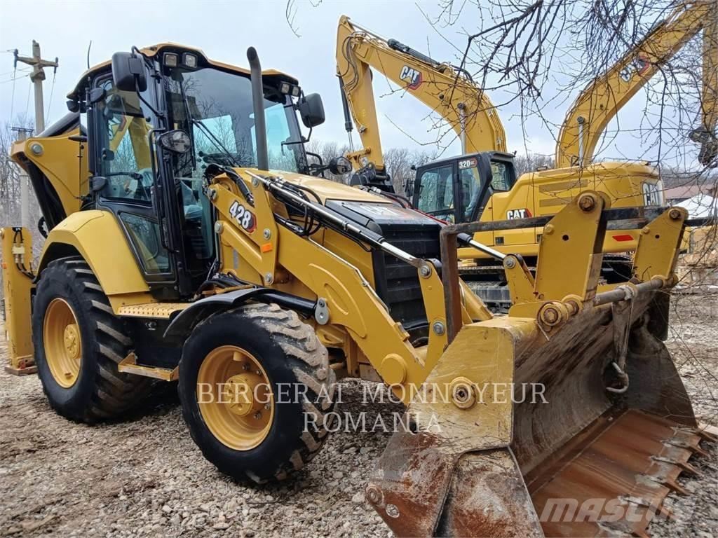CAT 428-07 Товарач със заден ексватор