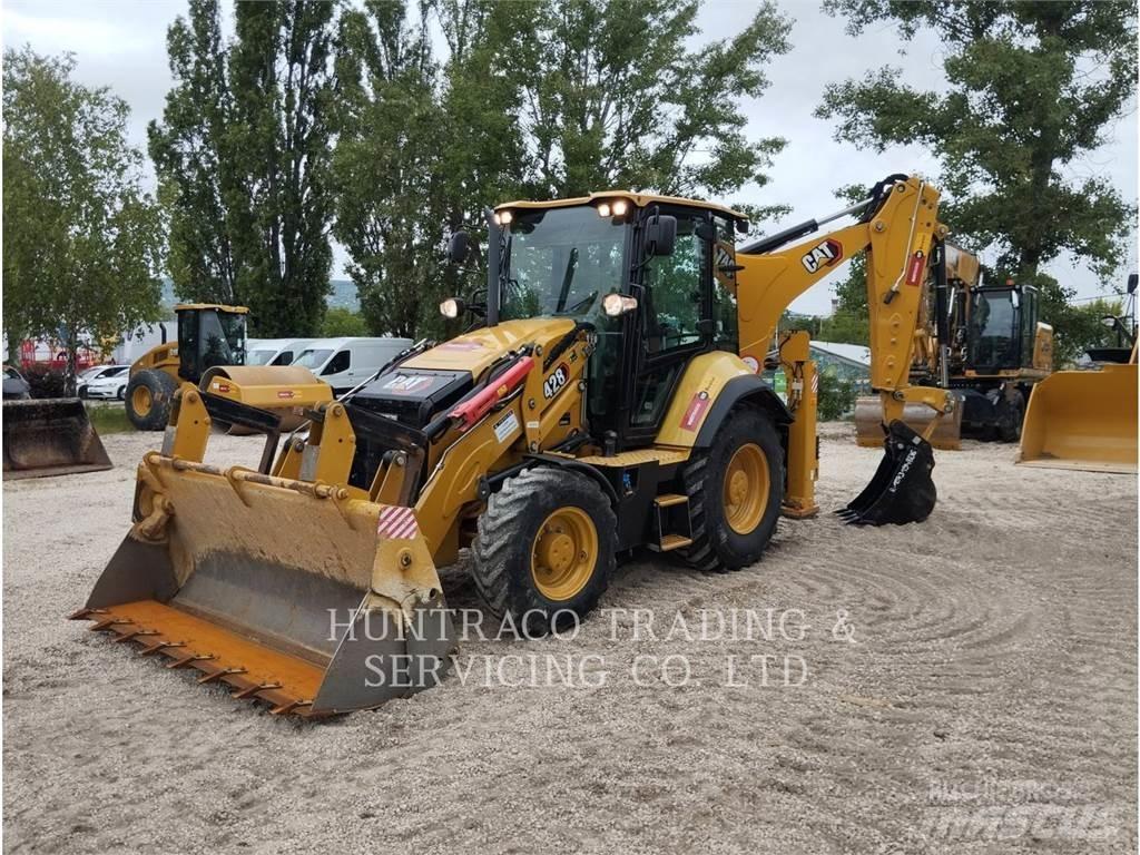CAT 428-07 Товарач със заден ексватор