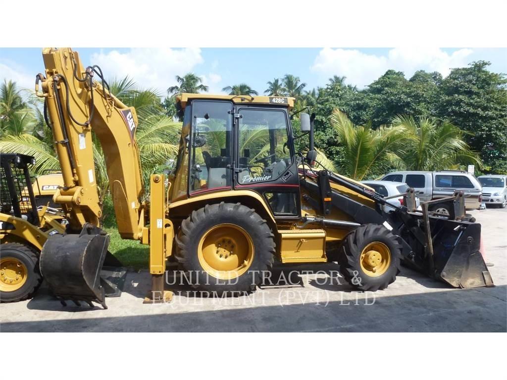 CAT 428C Товарач със заден ексватор