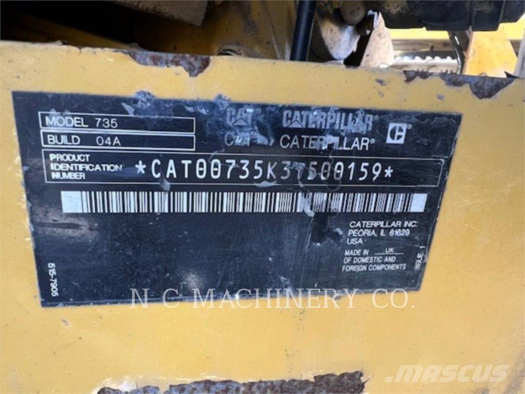 CAT 735 Дъмпери/моторни превозни средства
