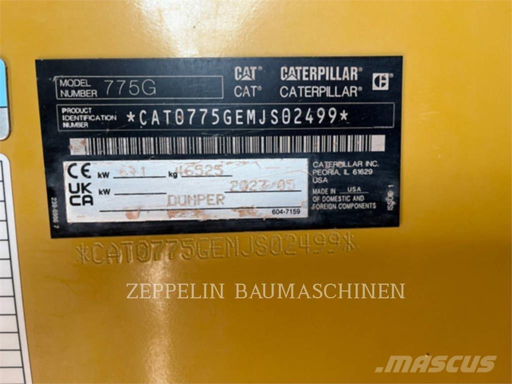 CAT 775G Дъмпери/моторни превозни средства