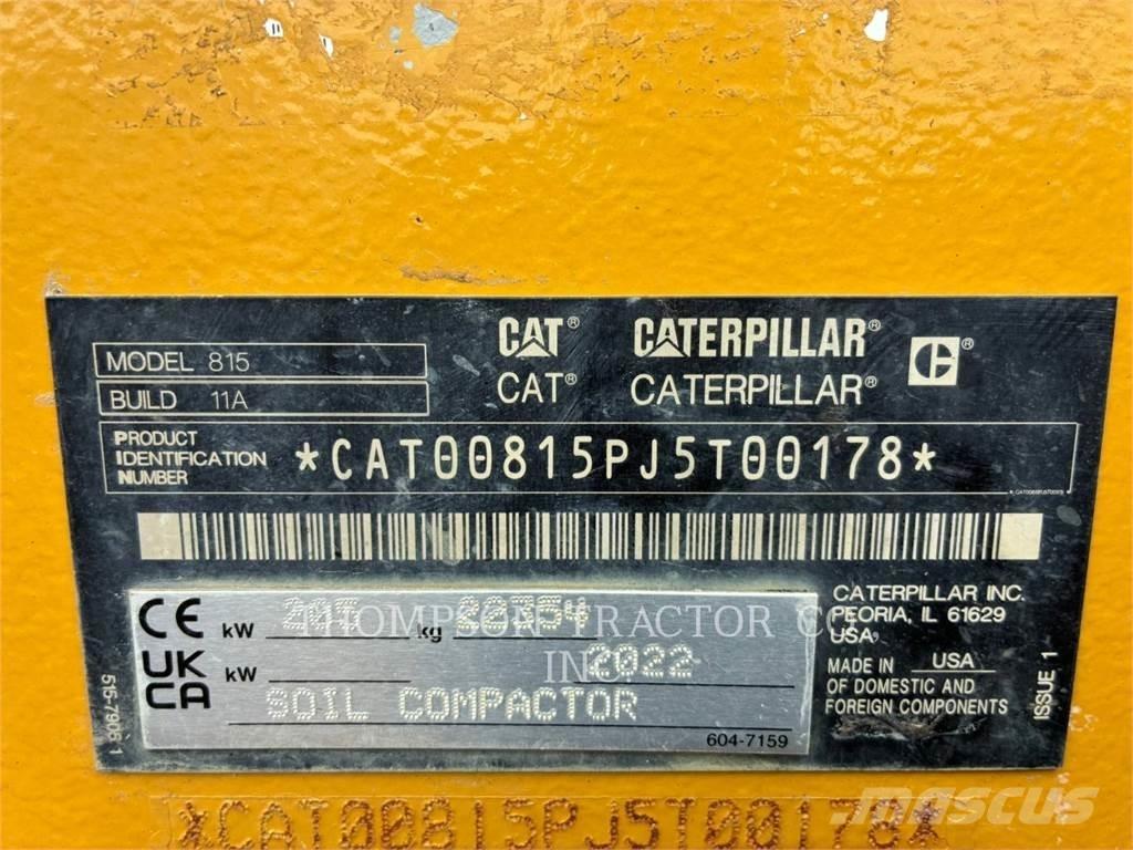 CAT 815 Уплътнители за почва
