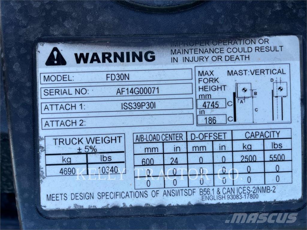 CAT FD30N Вилични кари-повдигачи - други