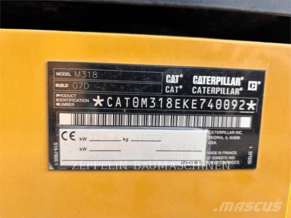 CAT M318-07A Колесни екскаватори