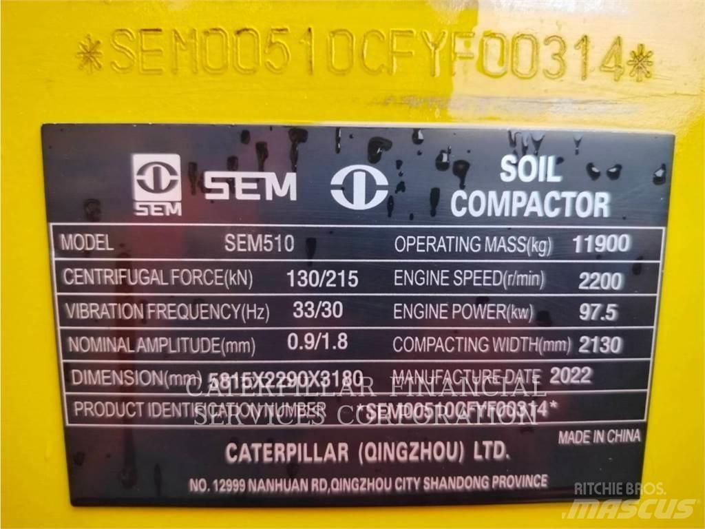 CAT SEM510 Еднобарабанни ролки
