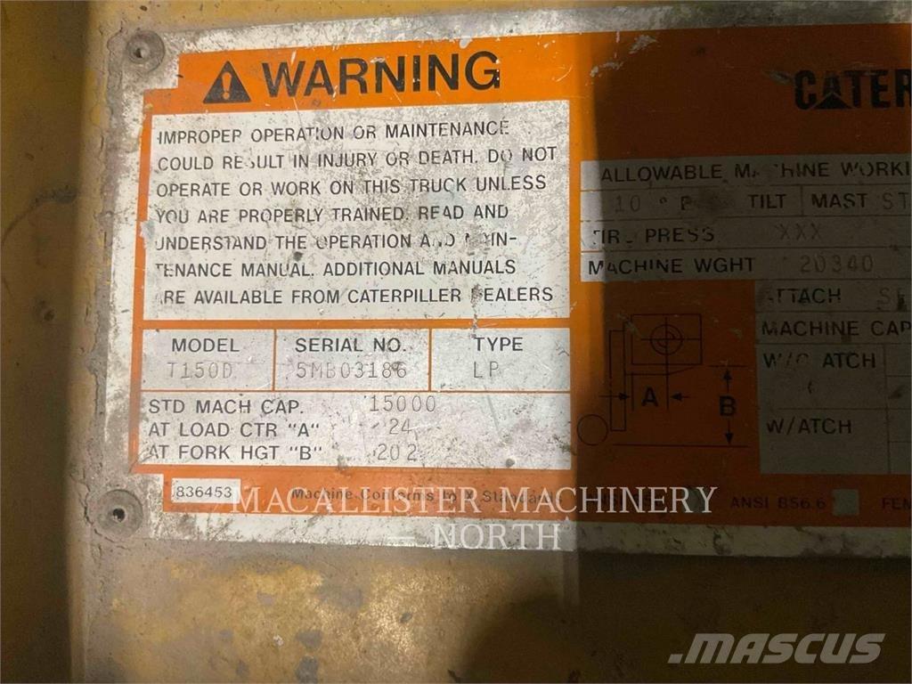 CAT T150D Вилични кари-повдигачи - други