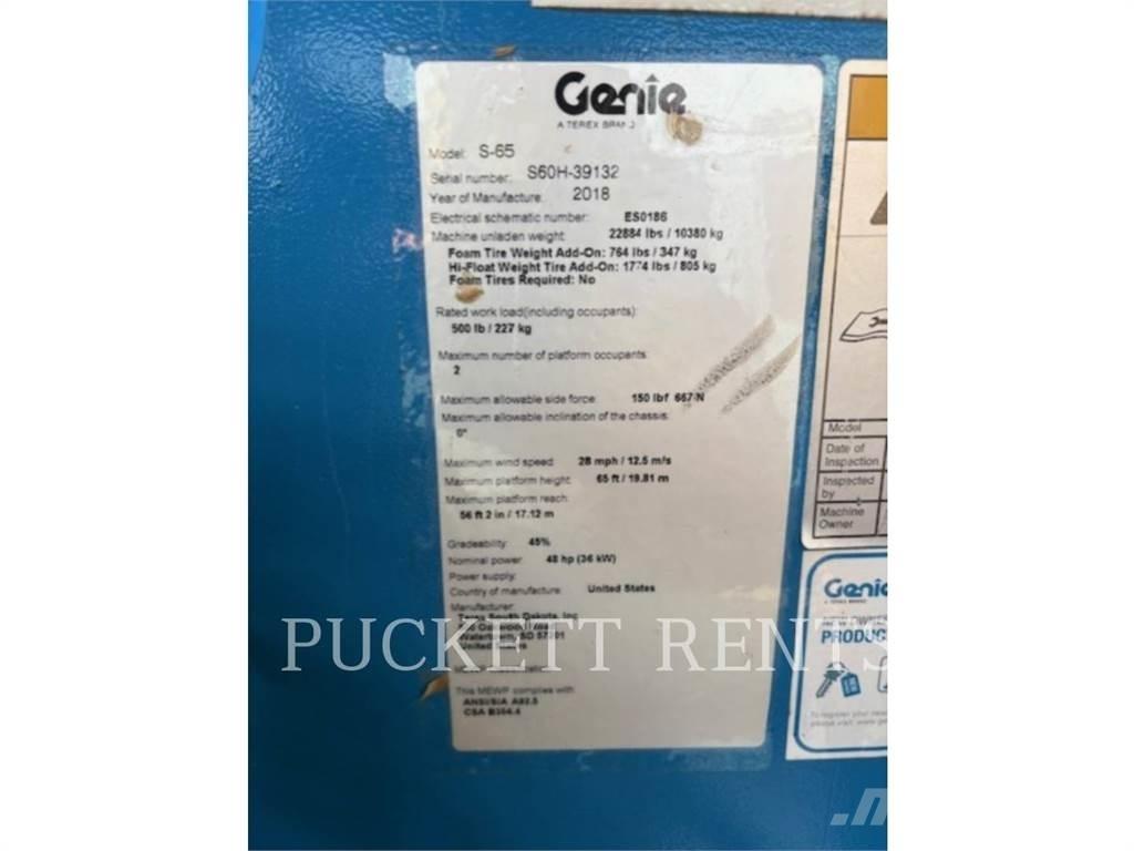 Genie S-65 Съчленени стрелови подемници