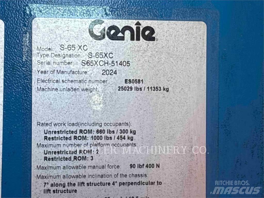 Genie S65XC Съчленени стрелови подемници