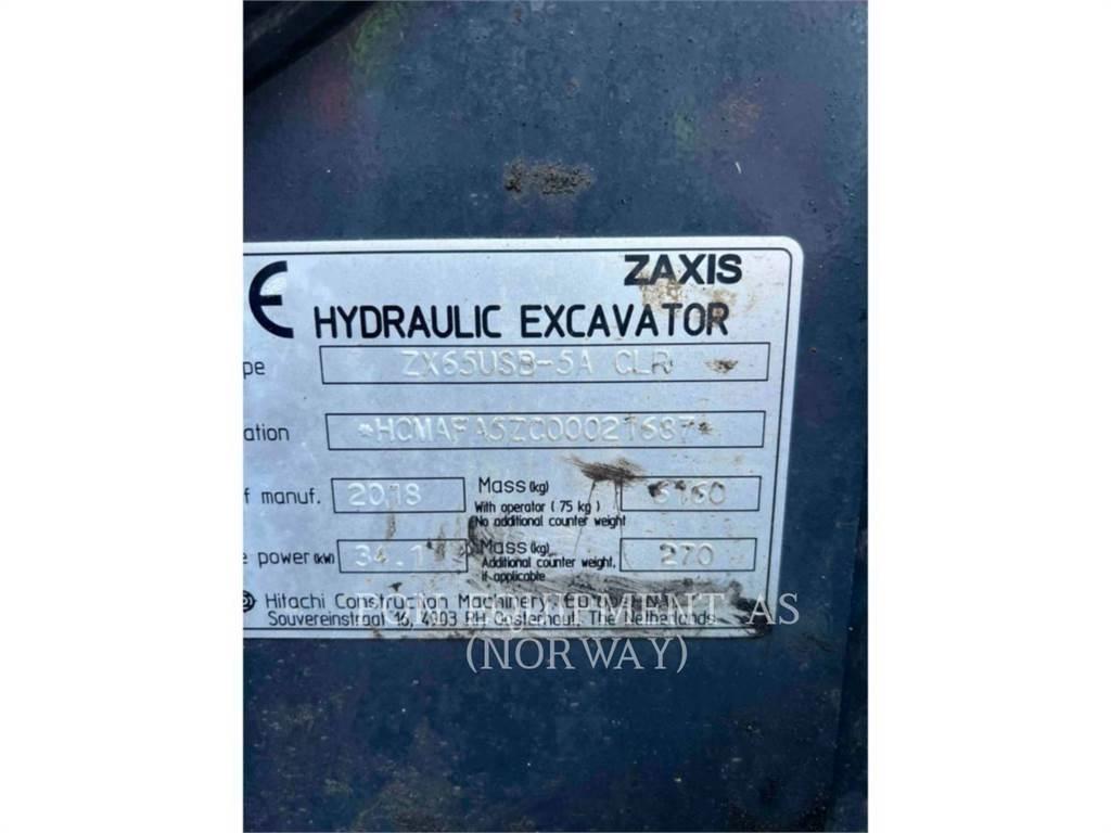 Hitachi ZX65 Верижен екскаватор