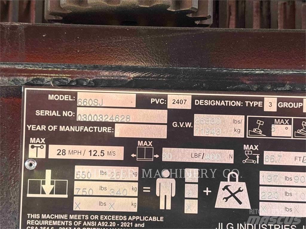 JLG 660SJ Съчленени стрелови подемници