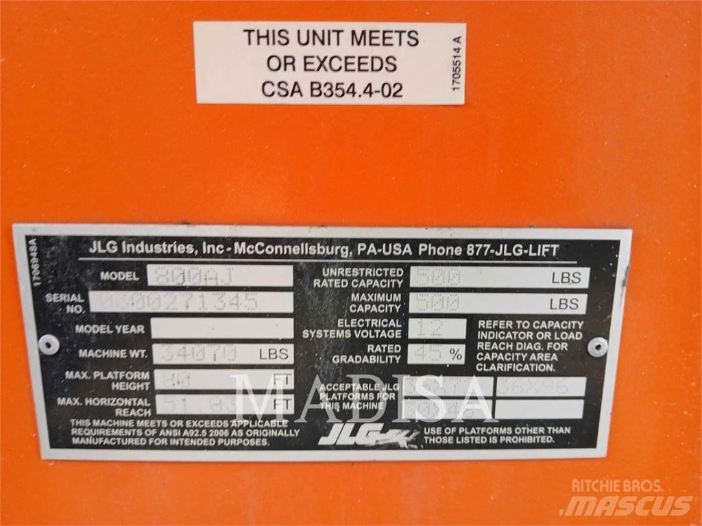 JLG 800 AJ Съчленени стрелови подемници