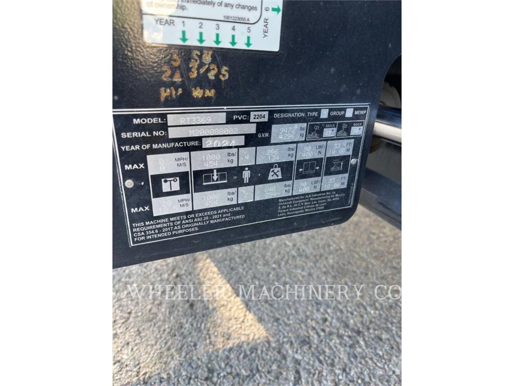 JLG RT3369 Ножични работни платформи