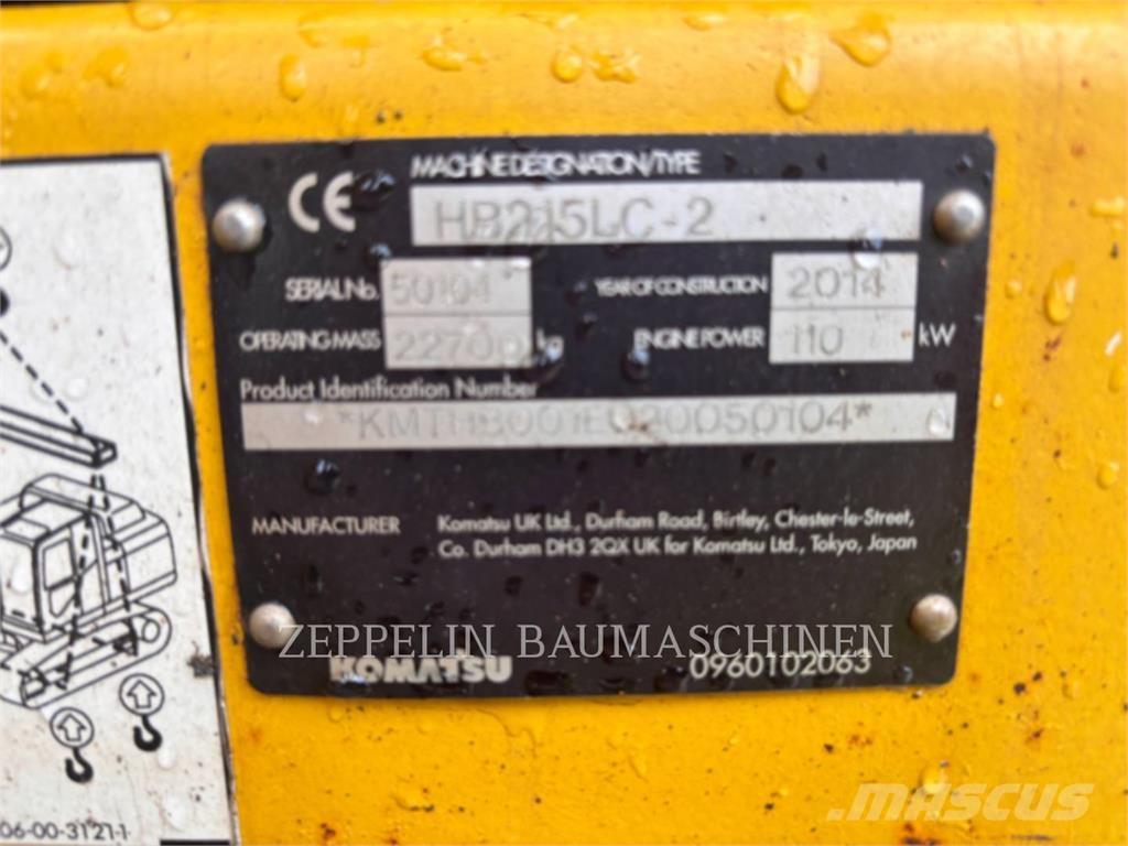 Komatsu HB215LC-2 Верижен екскаватор