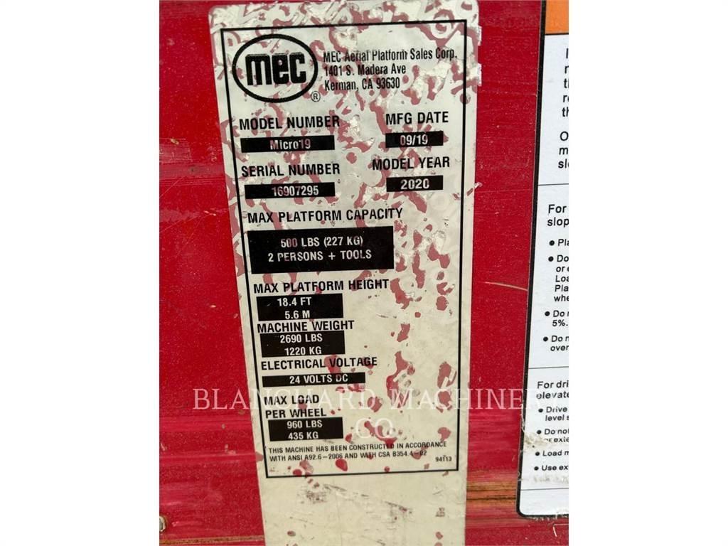 MEC MICRO 19 Ножични работни платформи
