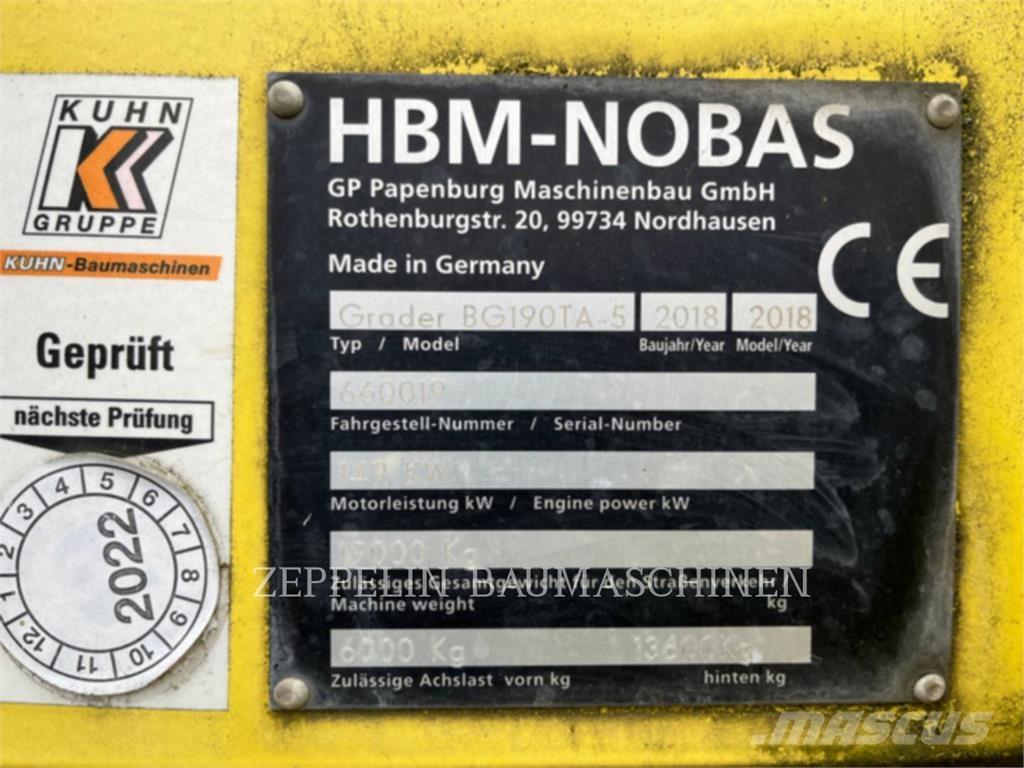Nobas GMBH BG190T/TA- Грейдери