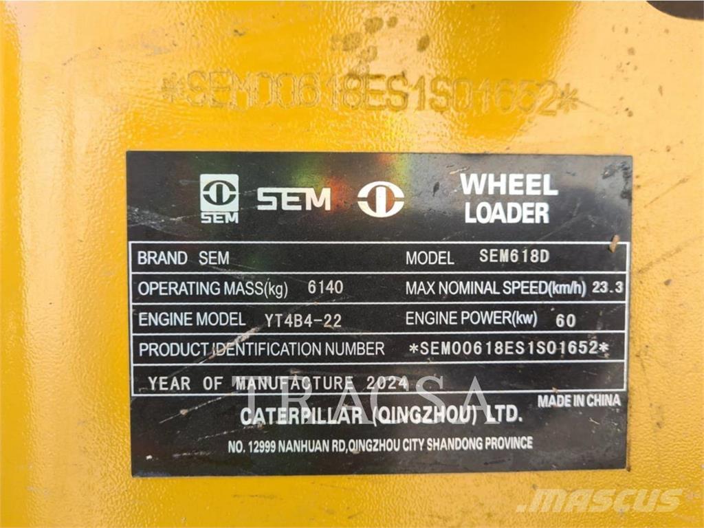 SEM MACHINERY SEM618D Колесни товарачи
