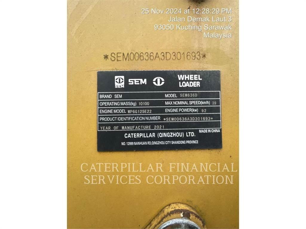 SEM MACHINERY SEM636D Колесни товарачи