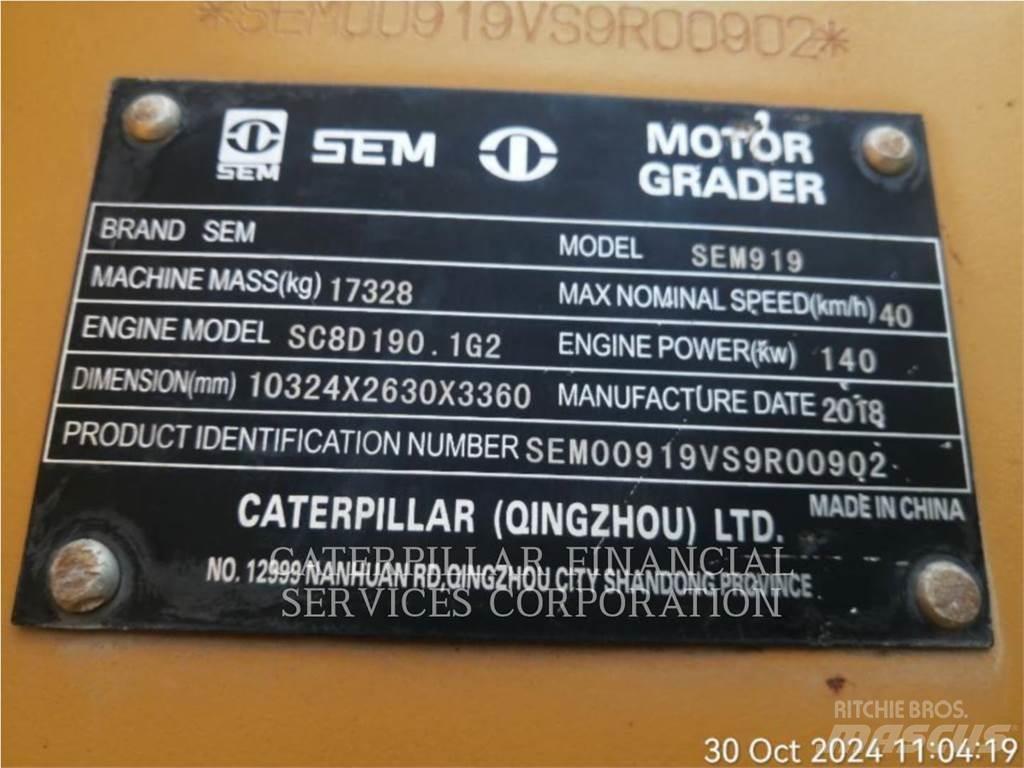 SEM MACHINERY SEM919 Грейдери