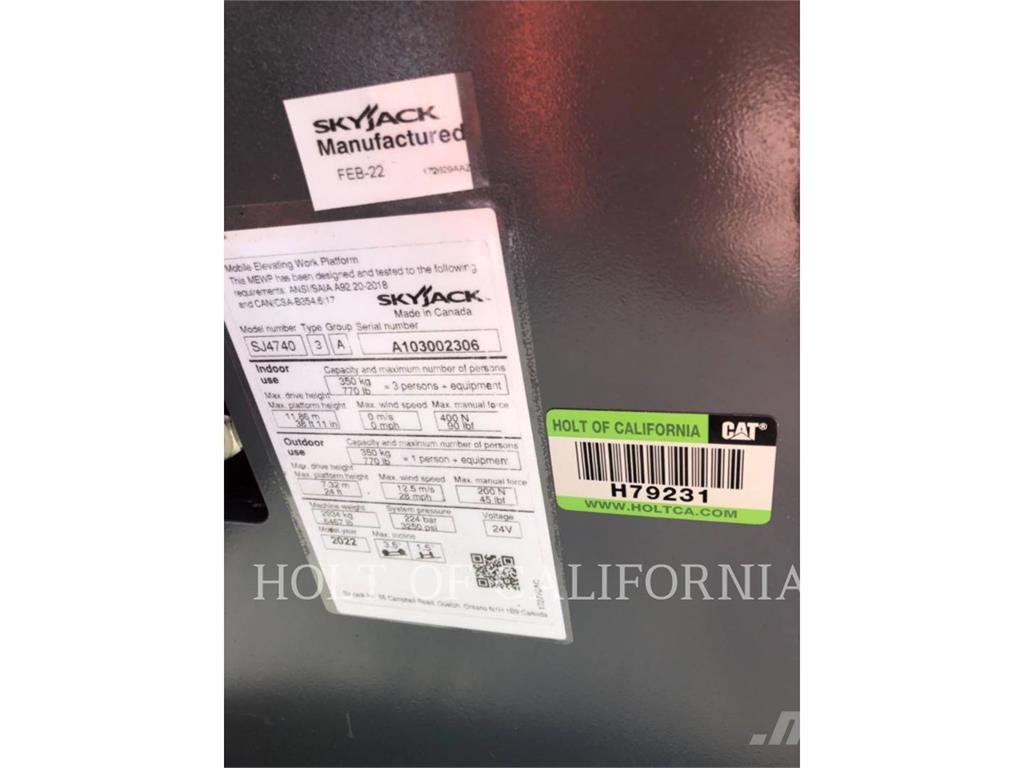 Skyjack SCISSOR40E Ножични работни платформи