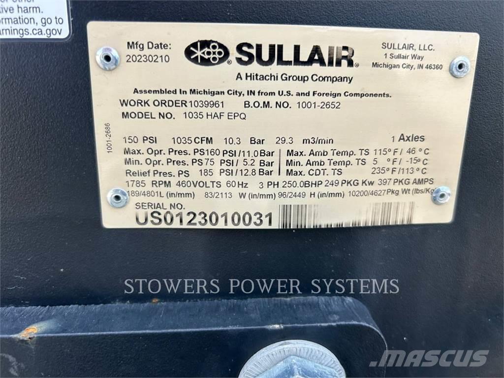 Sullair E1035HAF Сушилни с въздух под налягане