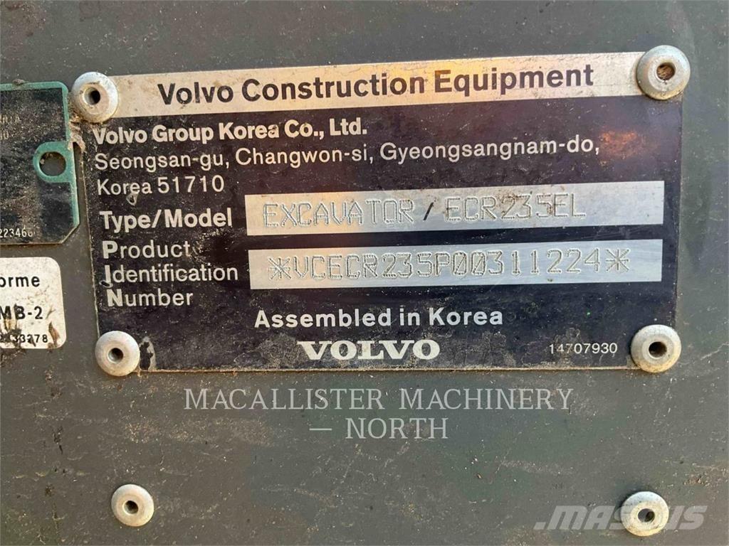 Volvo ECR235EL Верижен екскаватор