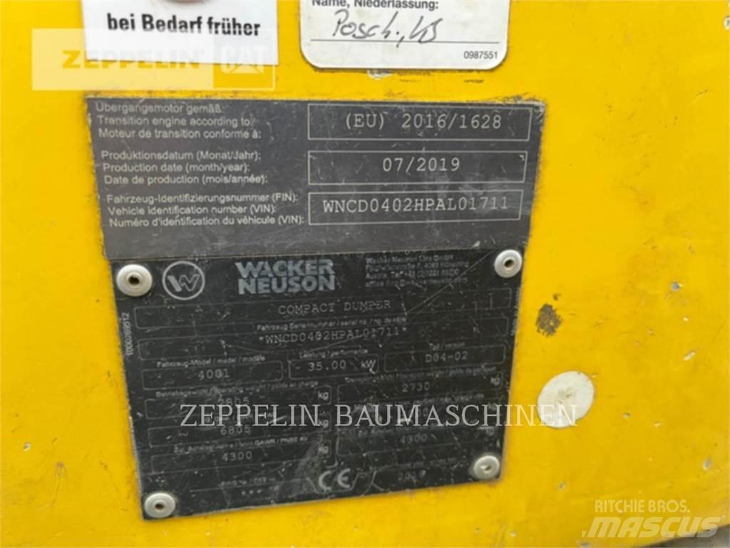 Wacker 4001 Дъмпери/моторни превозни средства