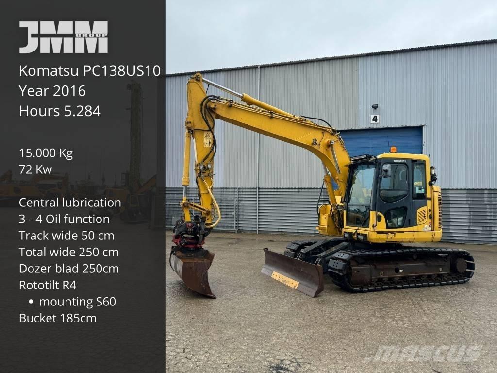 Komatsu PC 138 US-10 Верижен екскаватор