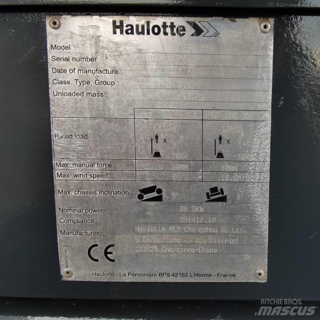 Haulotte HA16RTJ Съчленени стрелови подемници