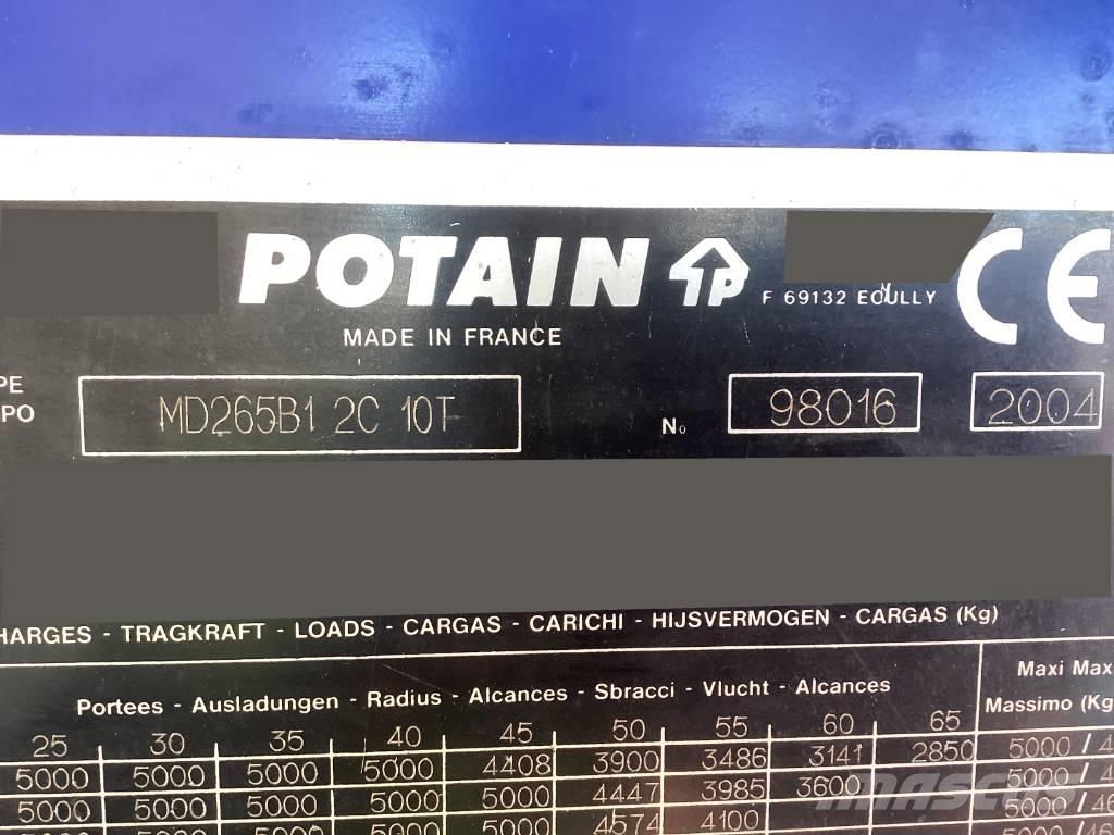Potain MD265B1-J10 Мачтови кранове