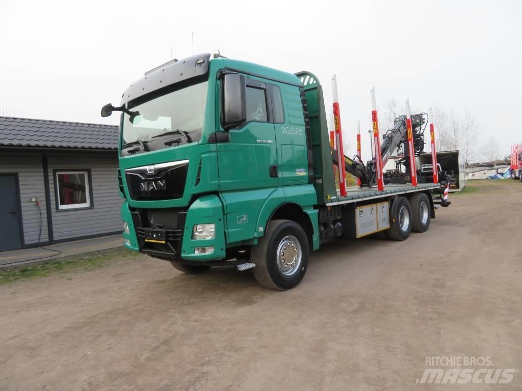 MAN TGX 33.480 За превоз на дървени трупи
