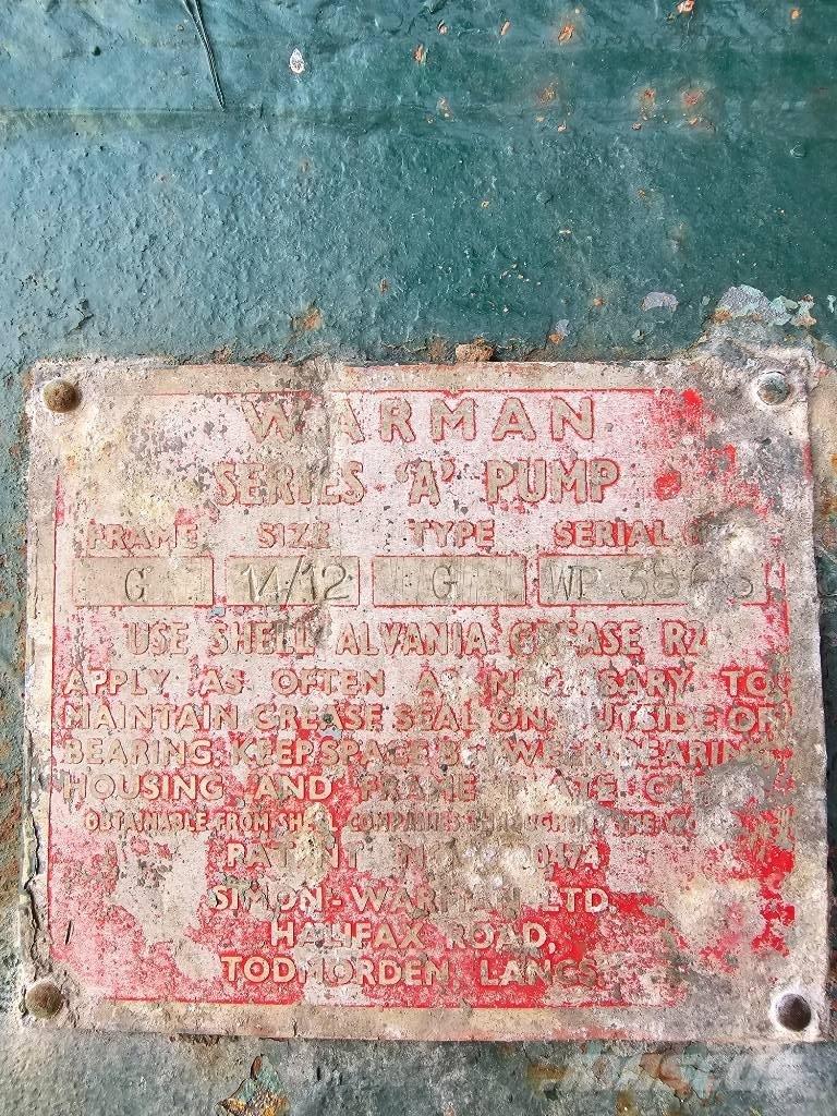 Warman pump 14/12'' Земесмукачни багери
