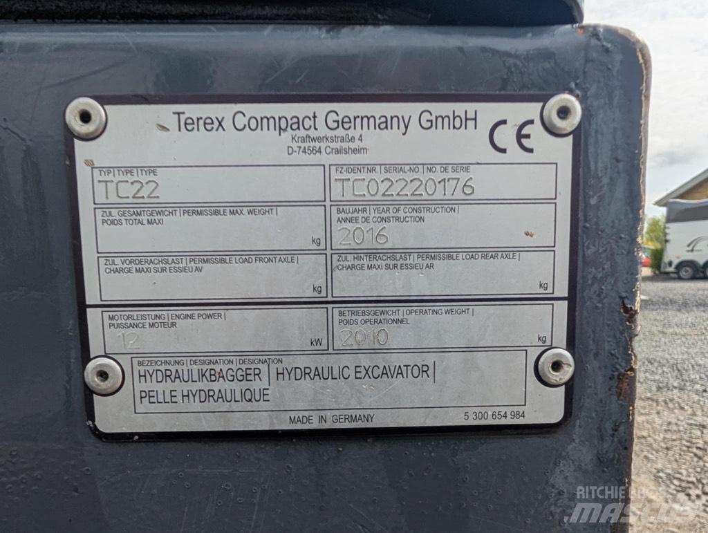 Terex TC 22-2 Верижен екскаватор