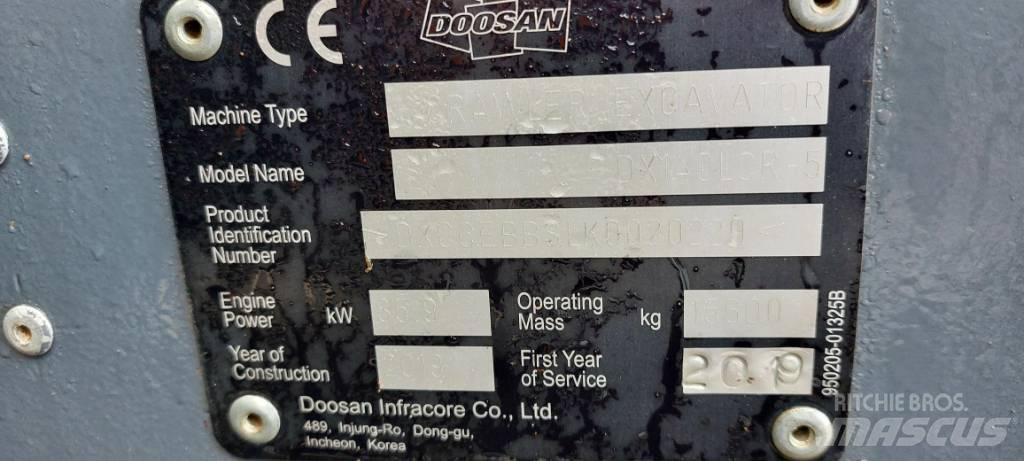 Doosan DX140LCR-5 Верижен екскаватор