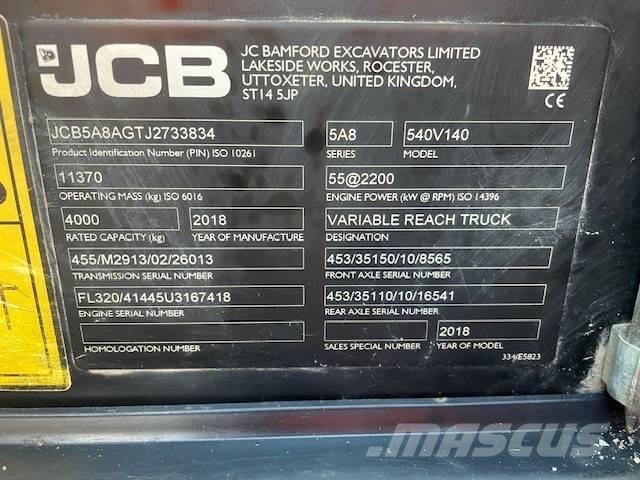 JCB 540-140 Телескопични товарачи