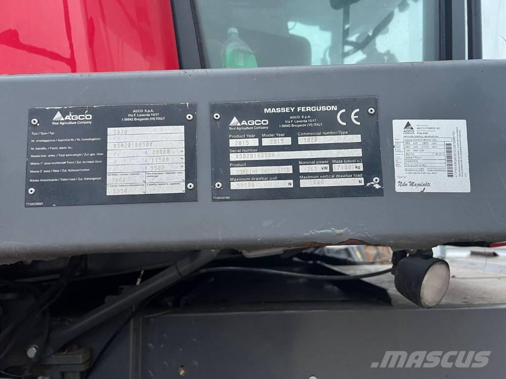 Massey Ferguson 9380 Комбайни