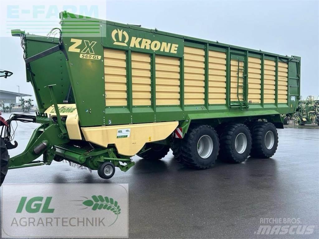 Krone zx 560 gl Ремаркета за зърно / силаж
