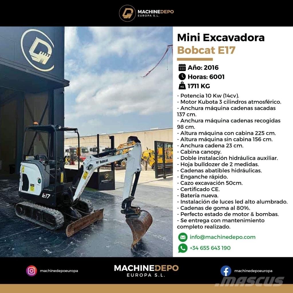 Bobcat E 17 Мини екскаватори < 7 т