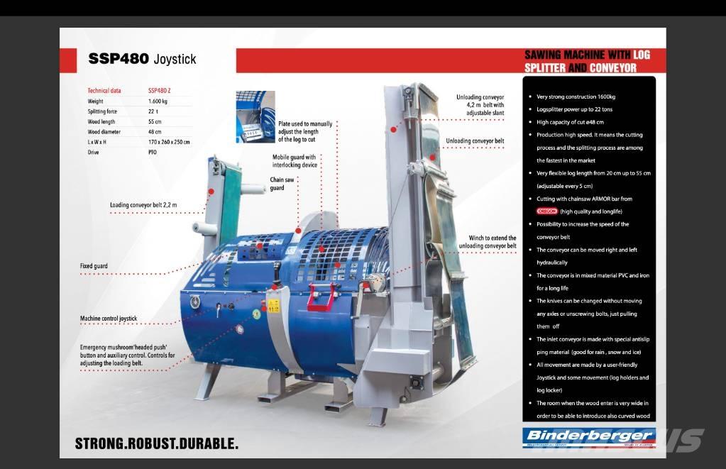 Binderberger SSP 480 Машини за цепене и рязане на дърва