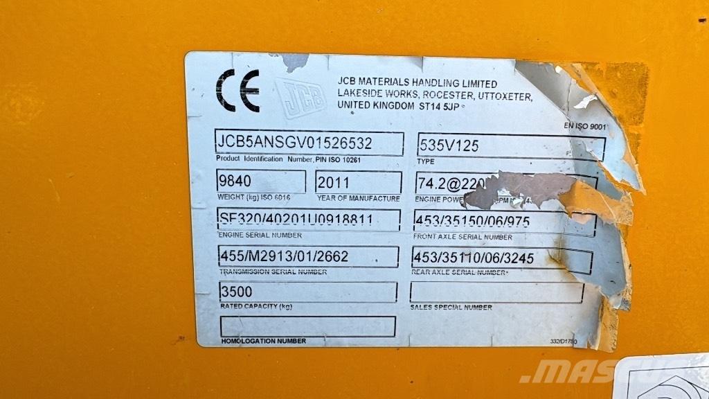 JCB 535-125 Hiviz Телескопични товарачи