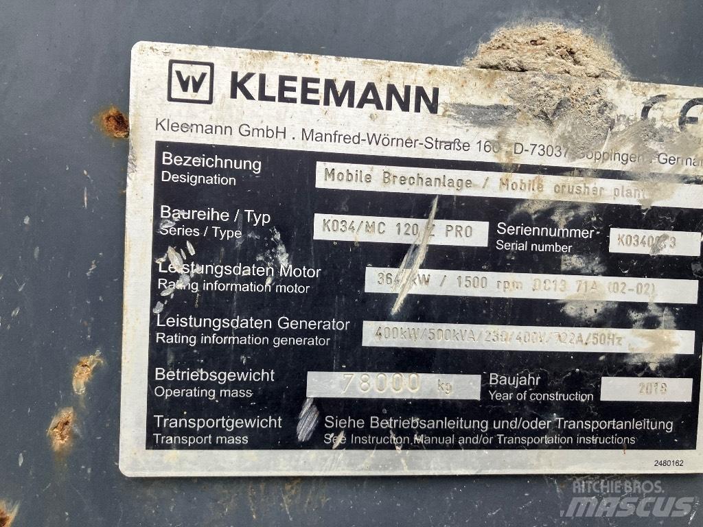 Kleemann MC 120 Z Мобилни трошачки
