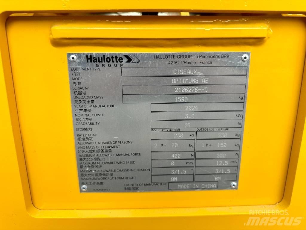 Haulotte OPTIMUM 8 Ножични работни платформи