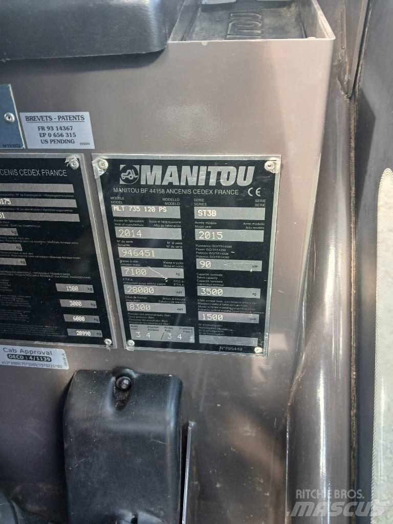 Manitou MLT 735-120 Телескопични товарачи за селското стопанство