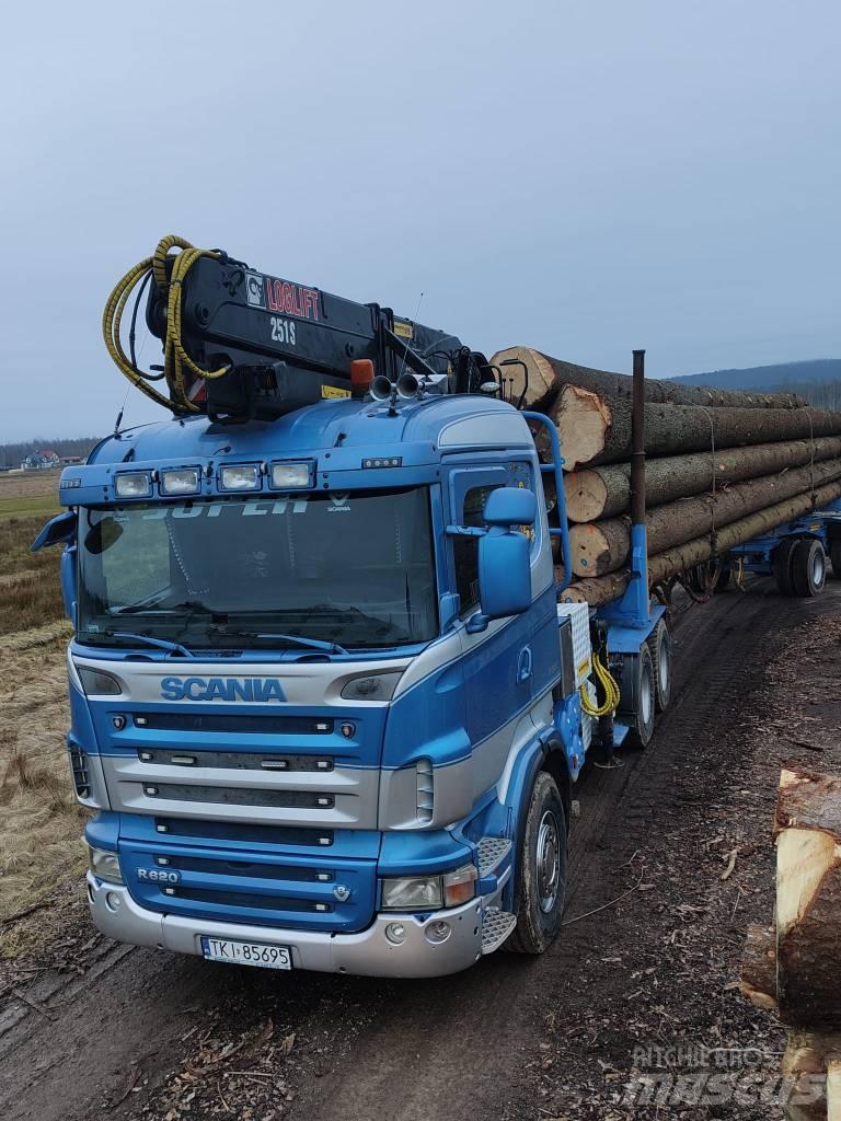 Scania R 620 За превоз на дървени трупи