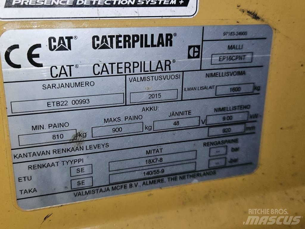 CAT EP16CPNT Електрически вилични кари-повдигачи